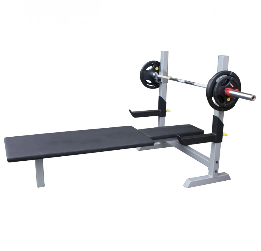 Bench with racks for bench press for disabled people