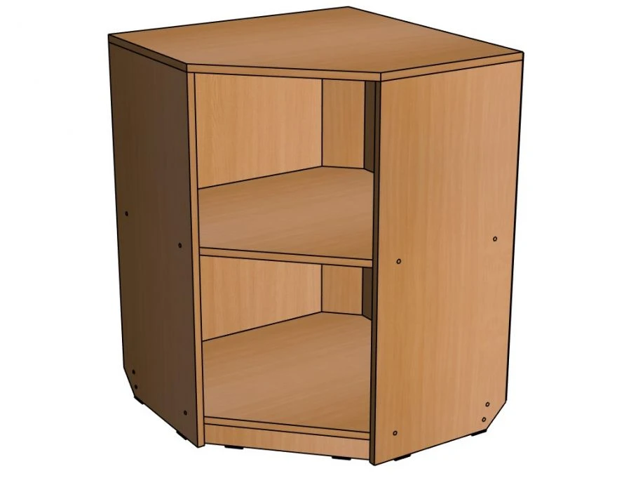 Corner shelving unit ''DU-St3'' from the set ''Didactic corner'' / SZH52