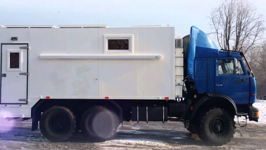 Trucks with spark ignition type 6706, modifications 67069L (motorhome) on the basis of KAMAZ chassis type 53605 of modifications