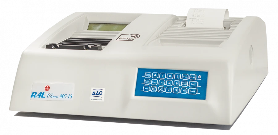 Semiautomatic biochemical analyser Clima MC-15, version II: Semiautomatic biochemical analyser Clim