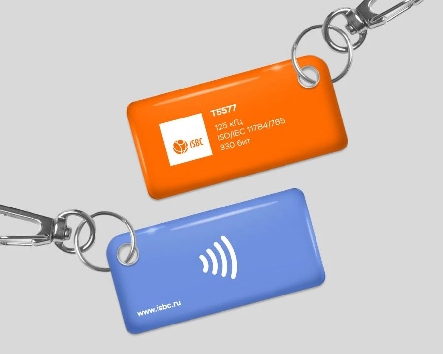 ISBC® key fob with integrated integrated circuit T5577