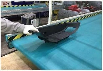Right footrest assembly without moduwork system