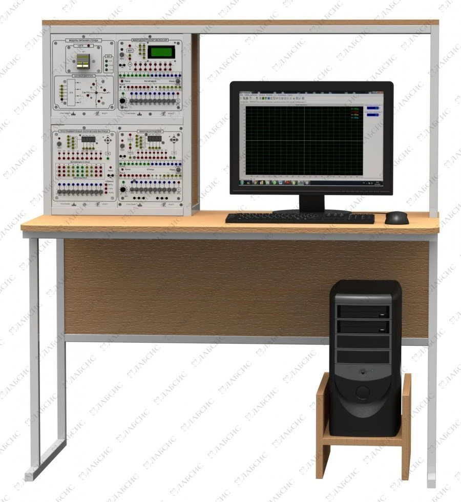 Set of training equipment on digital technology and microprocessor systems