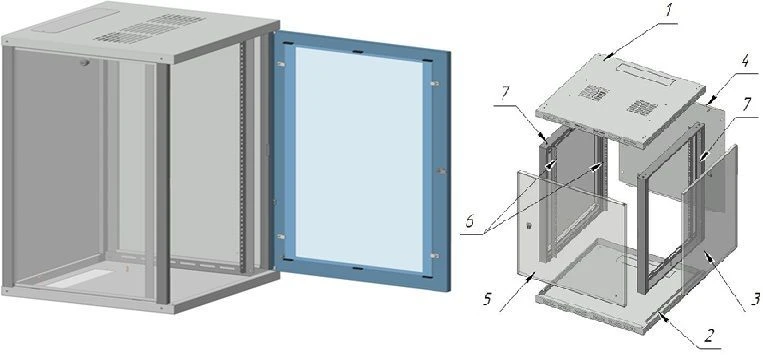 19" wall mounted telecoms cabinet ??-?-18U-600?800-??