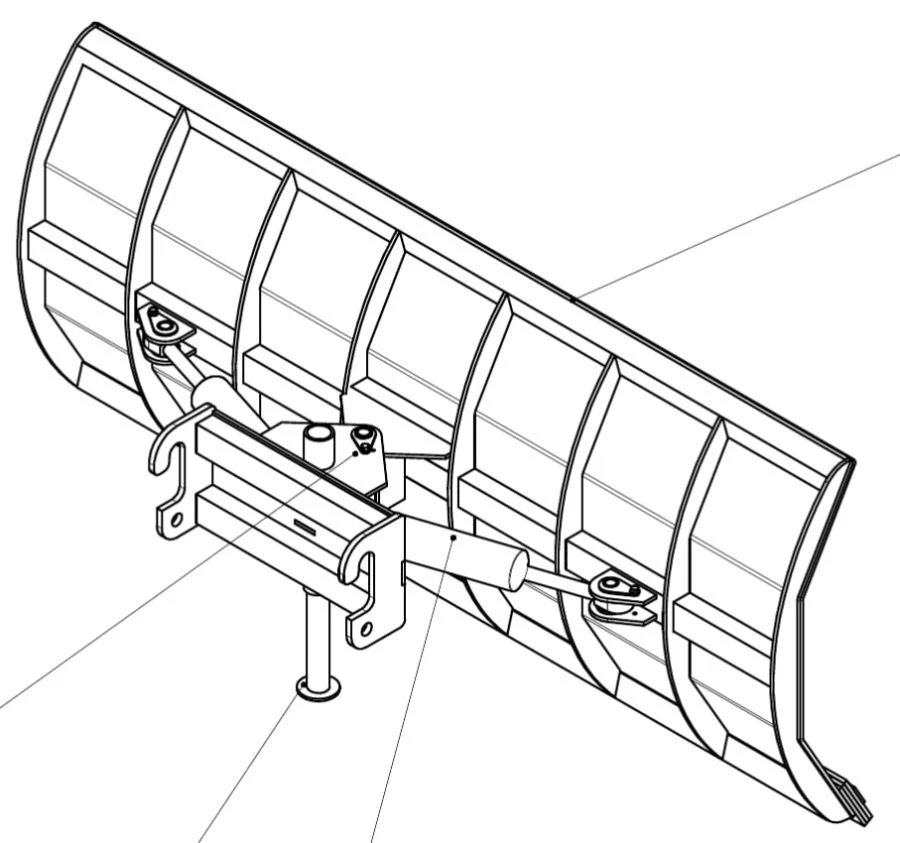 Machinery and equipment for municipal economy: Swivelling snowplough blade