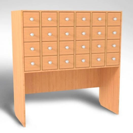 Cupboard for reading forms