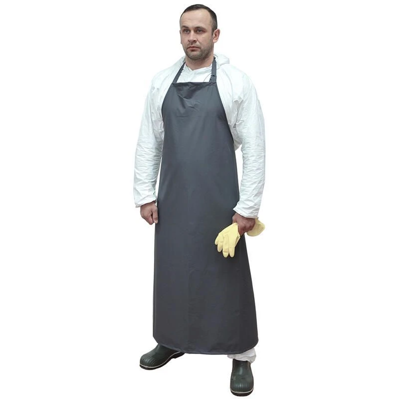 Protective apron against water, acid and alkali solutions (K80 Shch50), PVC, 140x95 cm, type B