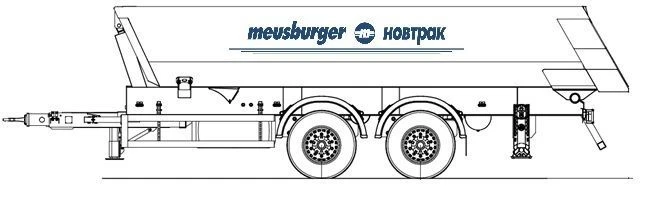 Tandem axle tipper trailer ZK-224