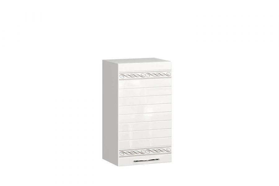 Anastasia Type 3 806 Front (White, with straight milling and pattern, handle included)