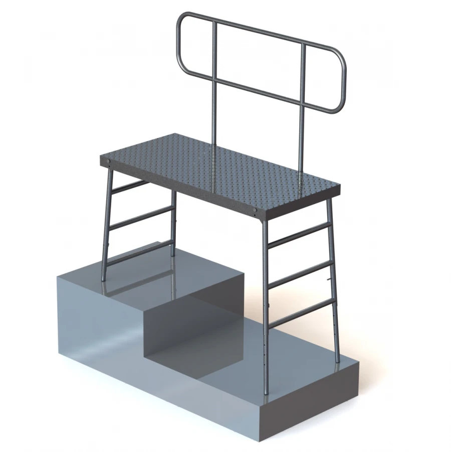 Telescopic aluminium mounting platform PMT-1400-200