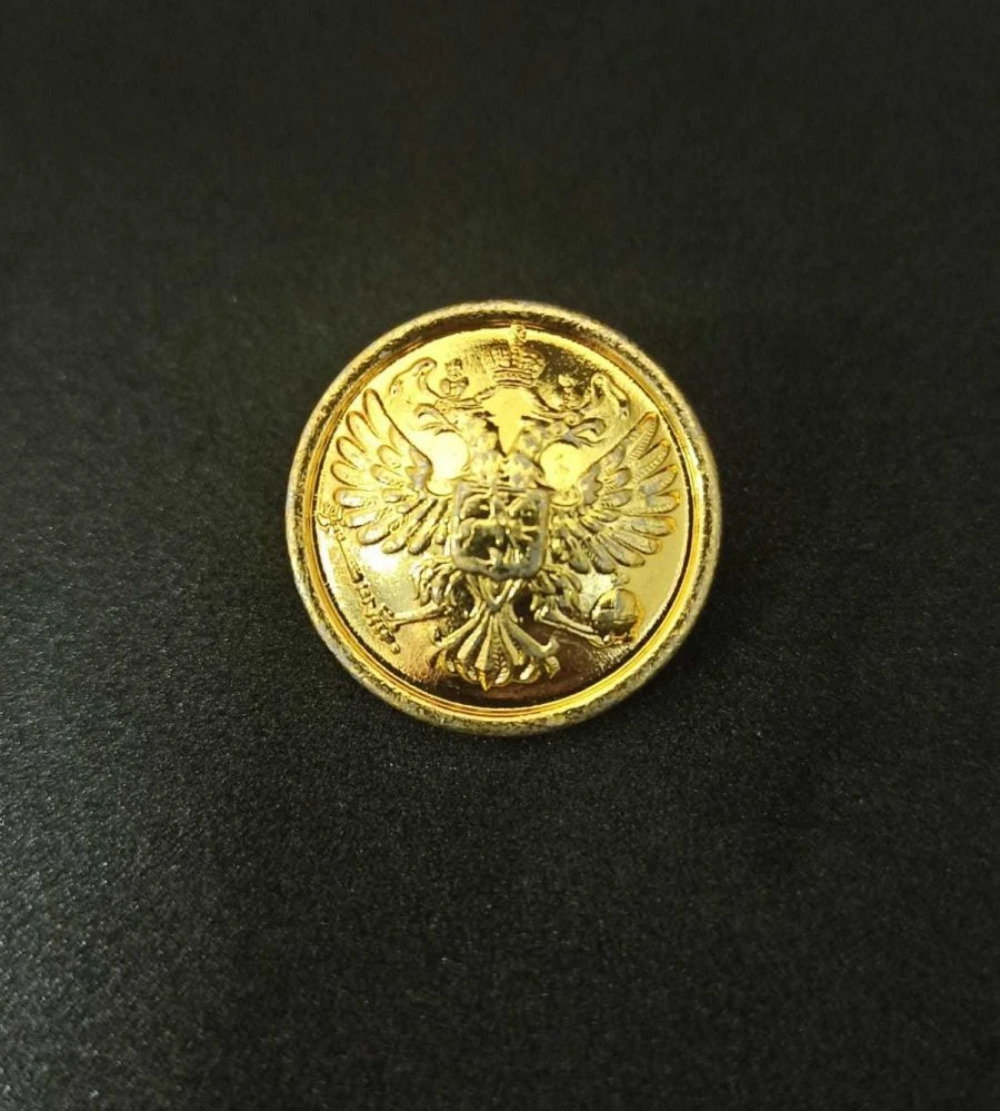 Metal uniform buttons