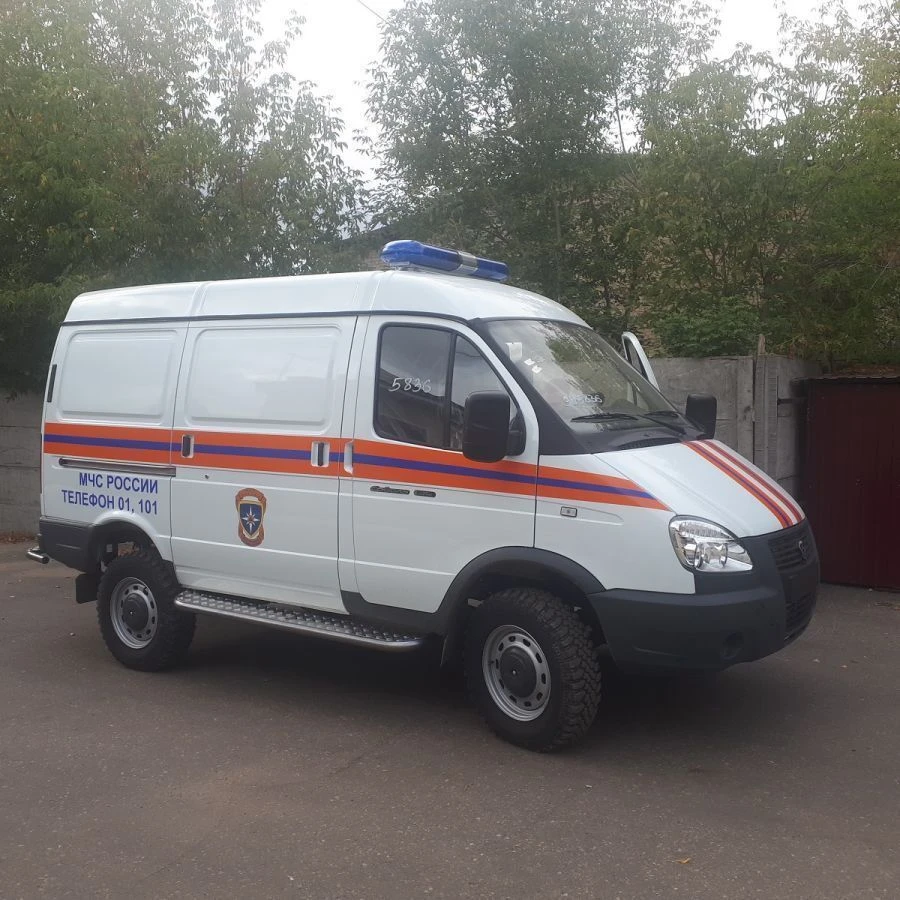Vehicles for emergency services and police on the base chassis GAZ-2310 model 32594A, 32594B, 32594C, 32594D
