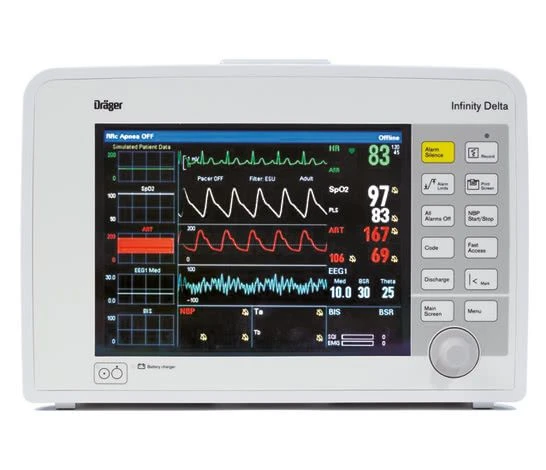 Repair of DELTA "DRAGER" patient monitor
