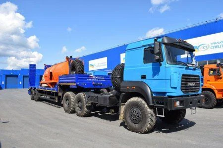 Tractor-trailer, UZST brand, type 9275, modifications: 9275-0000042 (metal platform, with ABS, with EBS)