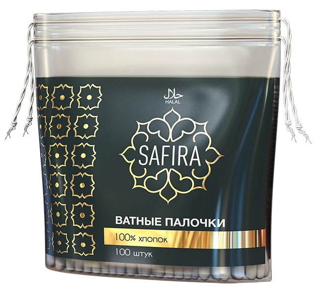 SAFIRA cotton buds (packet) 1/100/72