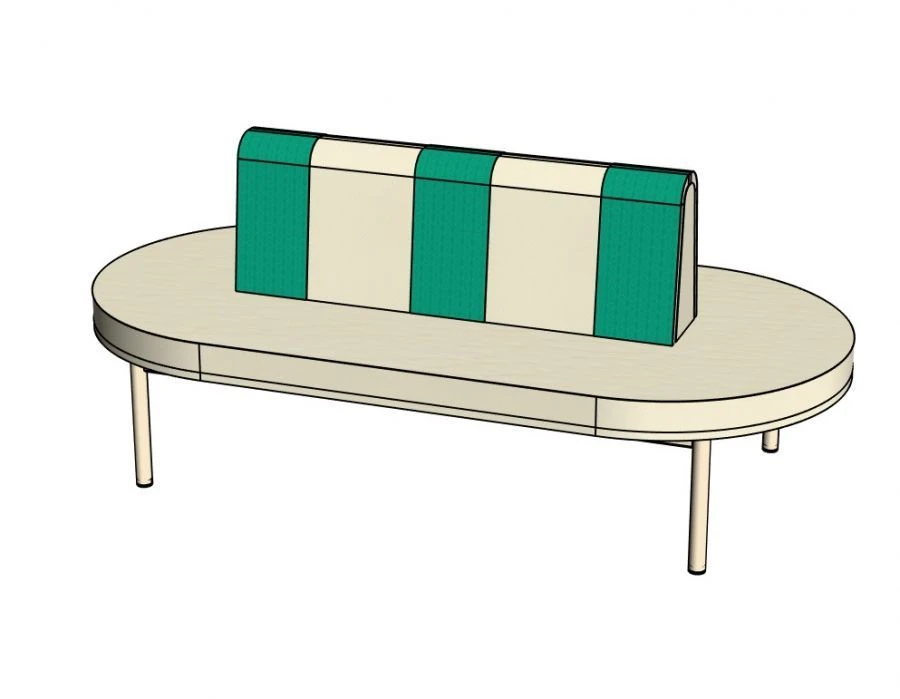 Sofa ''Oscar'' on metal frame H340/ NM36