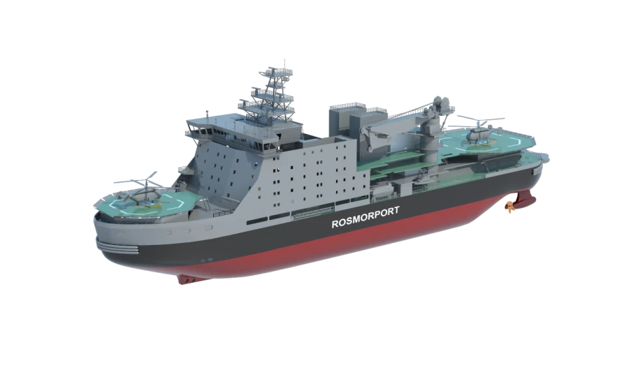 Linear diesel-electric icebreaker project 22600