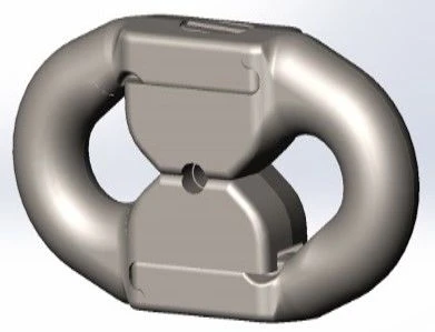 Link connecting elevator 30x120 of TKF type , drawing. 962-58.4324SB