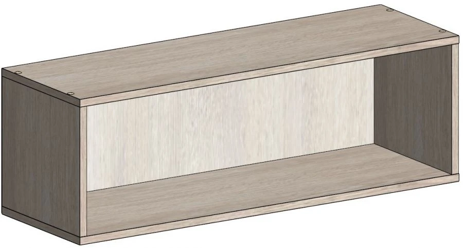 Hinged shelf