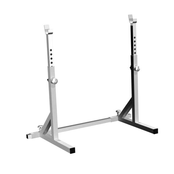 Rack with two barbell positions