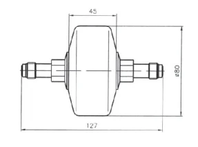 Filter for ultrafine gas purification MKF-40