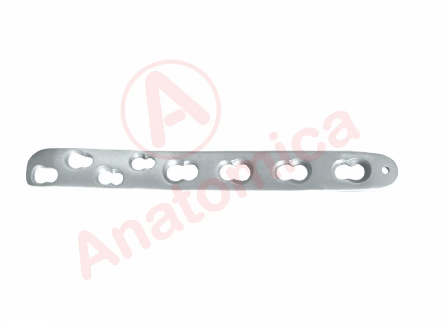 Narrow metaphyseal plate with angular stability with limited contact