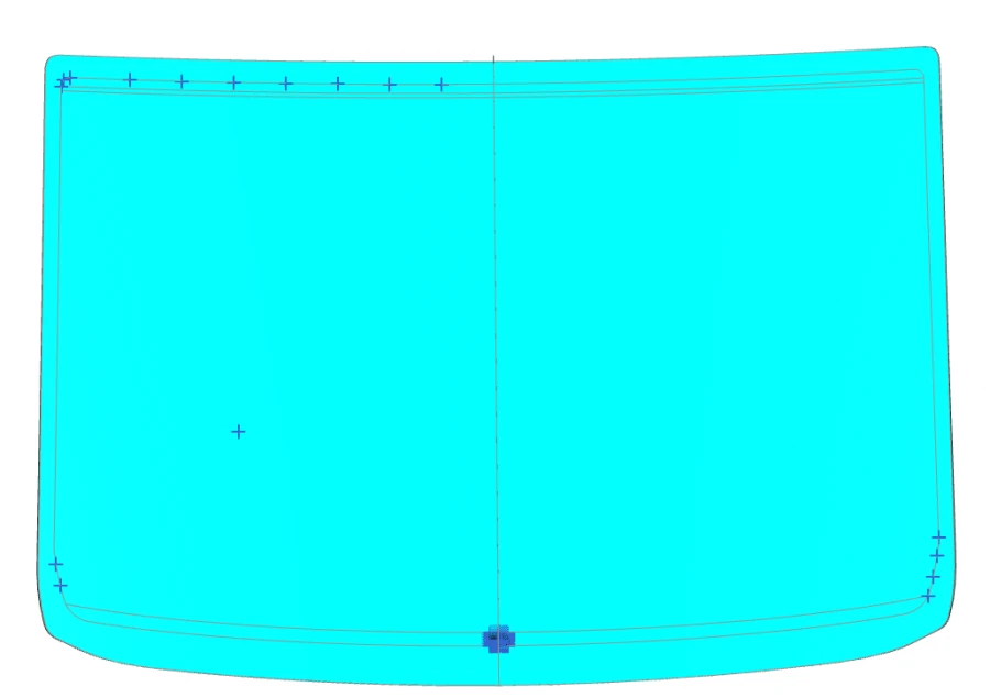 GAZ LCV windscreen (colour C+G) Code 00223LFW00005