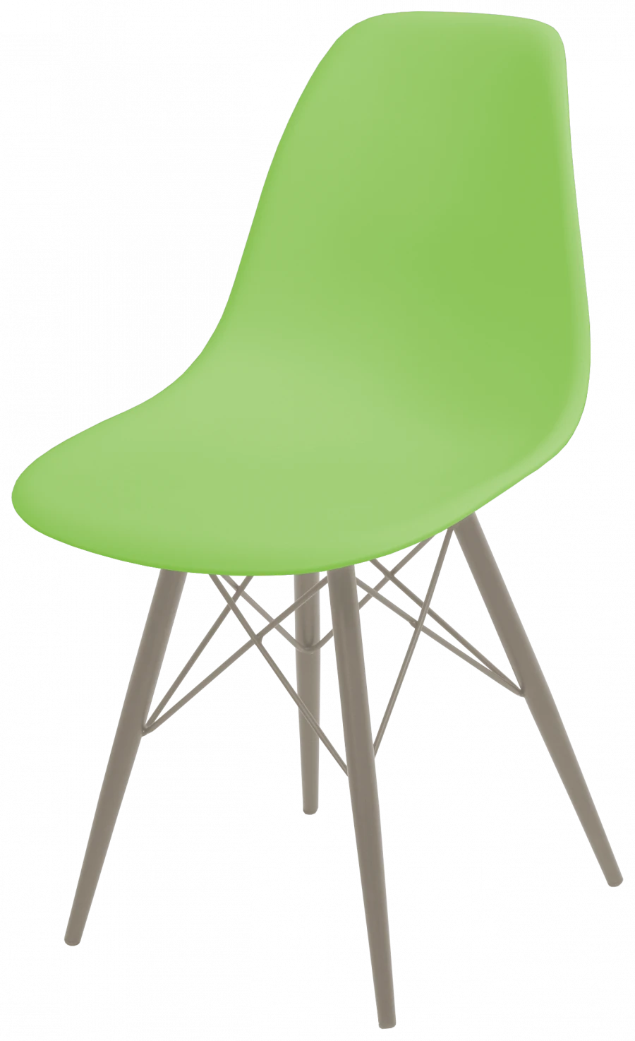 Metal frame chair with plastic seat, model SP 12