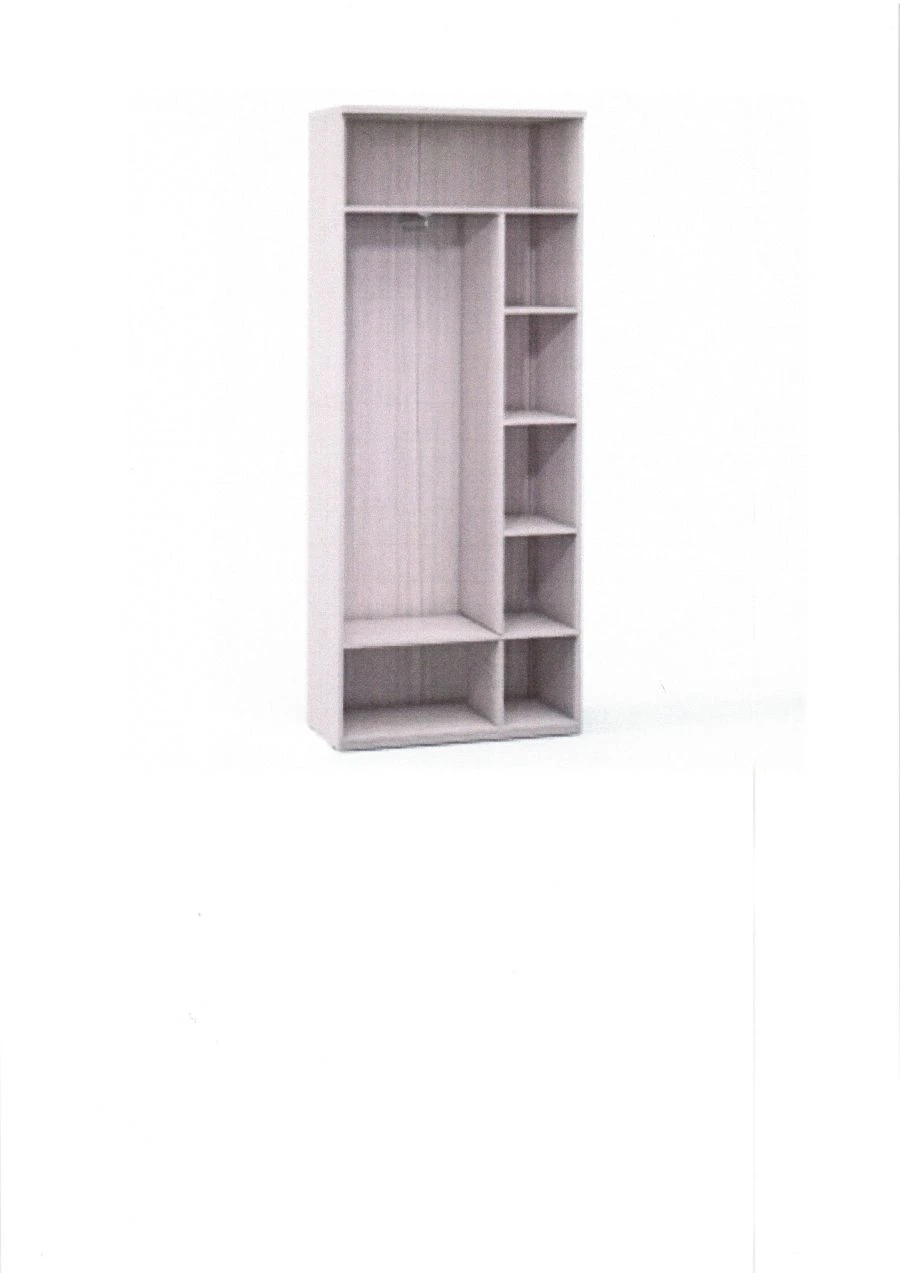 F9C 2-door cupboard, shelf, bar from the set of cabinet furniture "Flash".