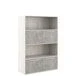 Tall cupboard with horizontal recess B-tone