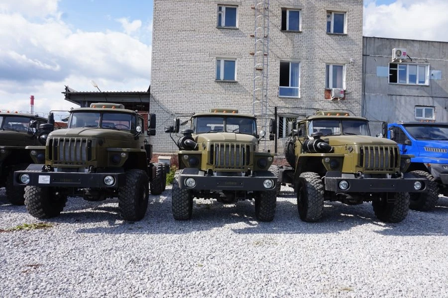 Special sorting truck on chassis URAL 4320-18. GIRD mark. Type 5849N2. Modification 5849N2-0000071.Execution load