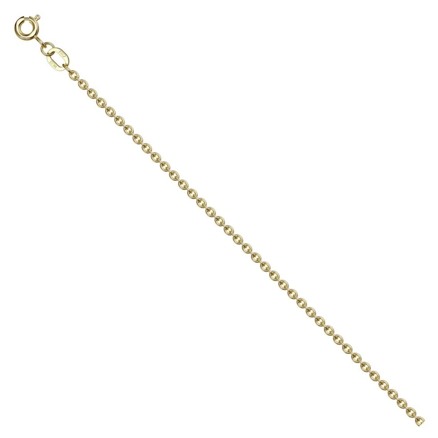 Neck ornament of 585 gold Cobra green chain with diamond facet NC17-080 0.4MM 35SM 5.91G