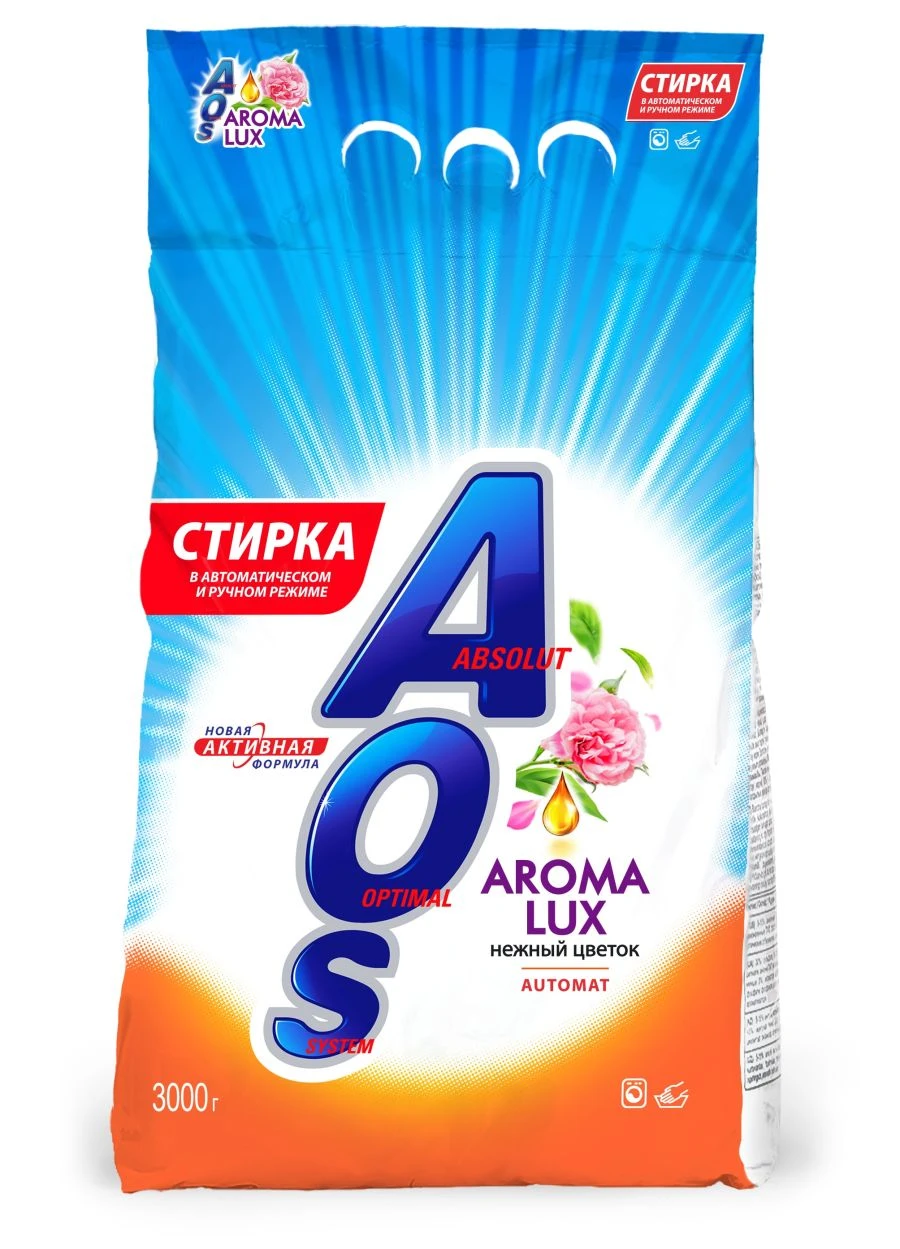 Universal Synthetic Powder Detergent "AOS Aroma Lux Automat