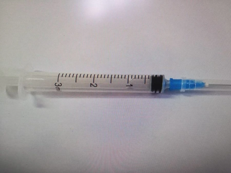 Injection syringe for single use, sterile three-detail 3A "Luer" complete with 0,6x30 injection needle