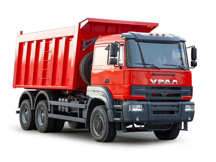 Dump truck Ural S355A0 (Possible equipment: gearbox ZF 16S2225; clutches Weichai, Fast-Eaton; neutraliser: Weichai)