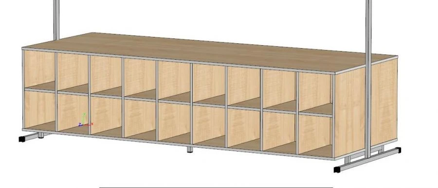 Shoe cabinet with storage compartments