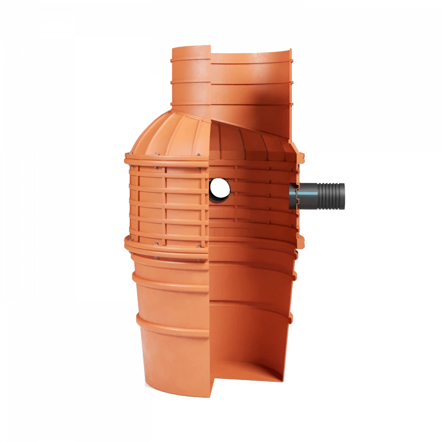 NAWELL prefabricated well with flange connection DN1000