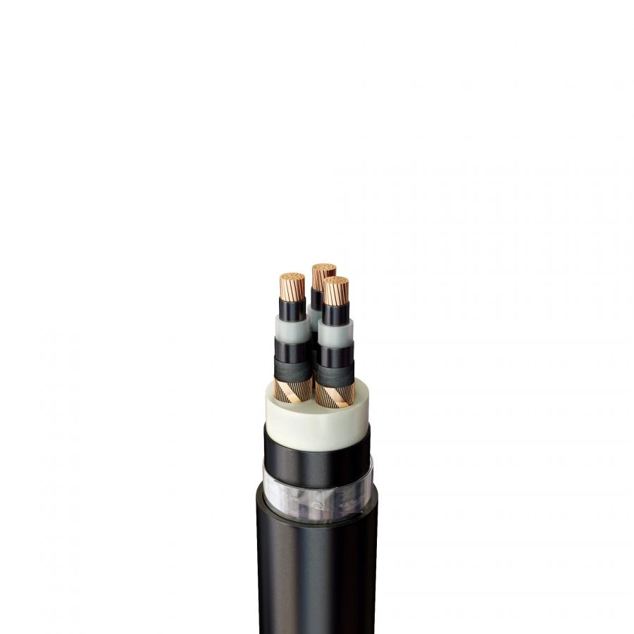 Power cable KA9SPv... aluminium with SPE insulation, armoured in PE jacket