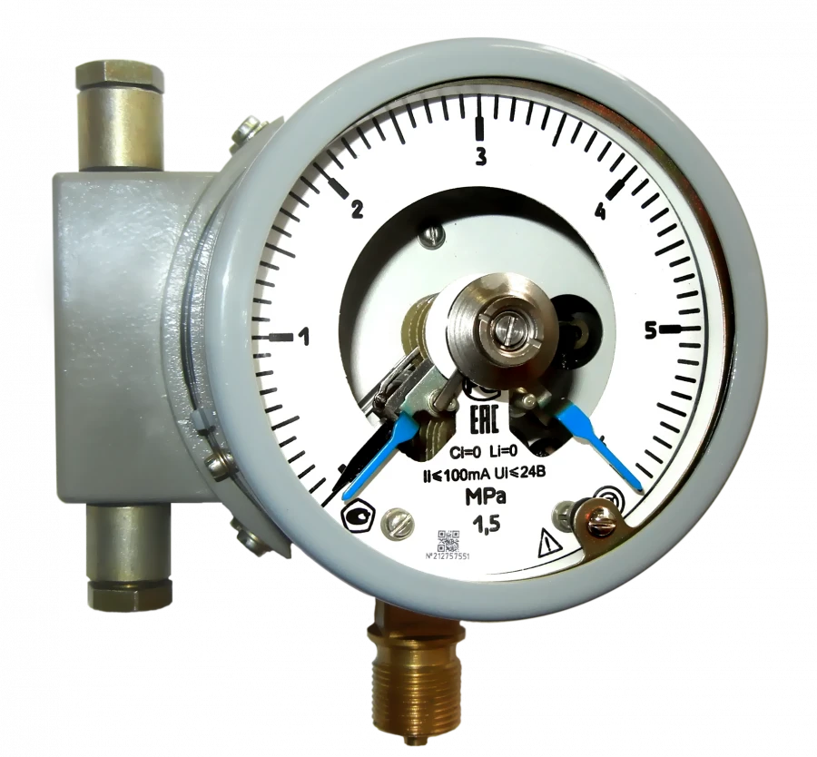 Manovacuummetres signalling DA5010Cr0Ex with explosion protection marking 0Ex ia IIC T5 Ga X
