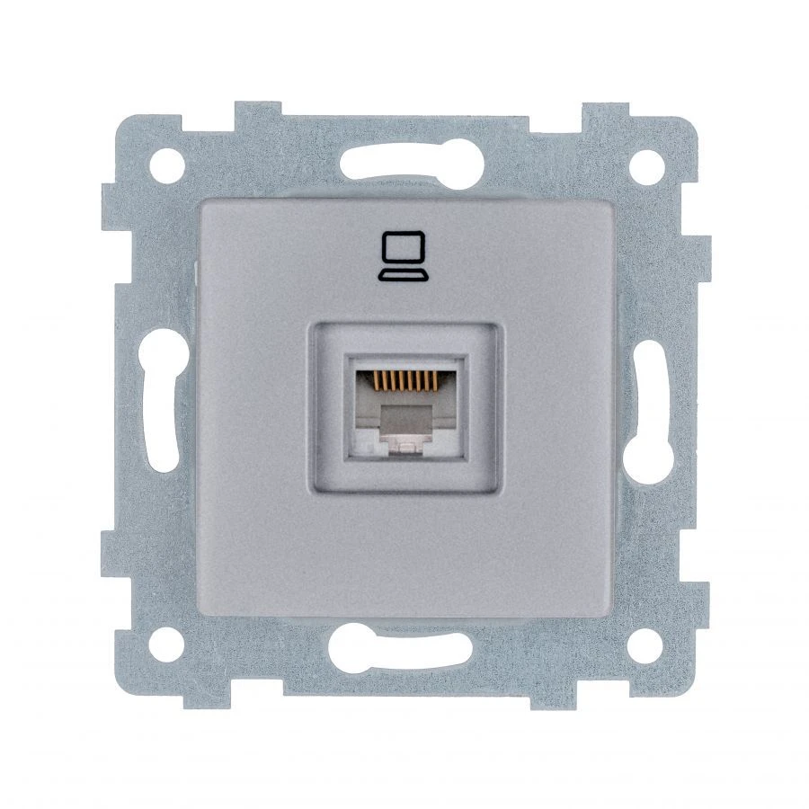 "MARIA" Mechanism of socket outlet low-voltage PC ???.????. RK1-455 "aluminium"