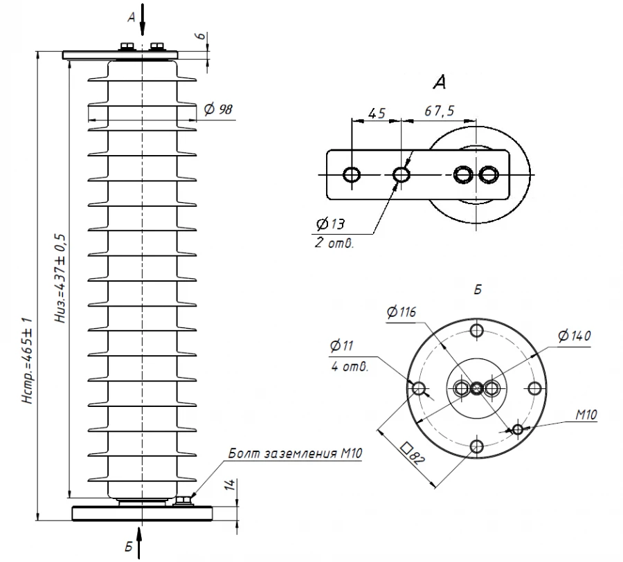 Surge arrester OPN-P-35/40,5/10/680-III UHL1