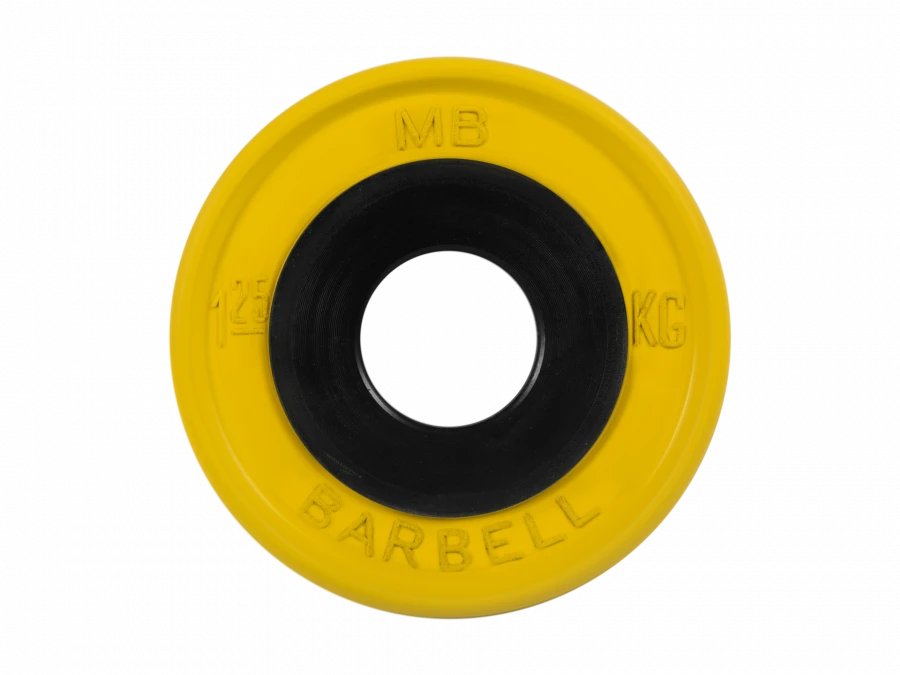 MB-PltCE-1,25 Euro-Classic rubber disc, yellow, 51 mm, 1,25 kg