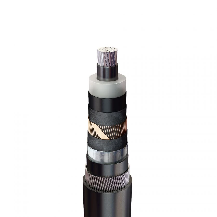 Power cable A2X... aluminium with SPE insulation, single-core, in wire armour, in BG ng(A)-HF jacket