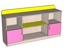 Furniture for preschool establishments: table cupboard