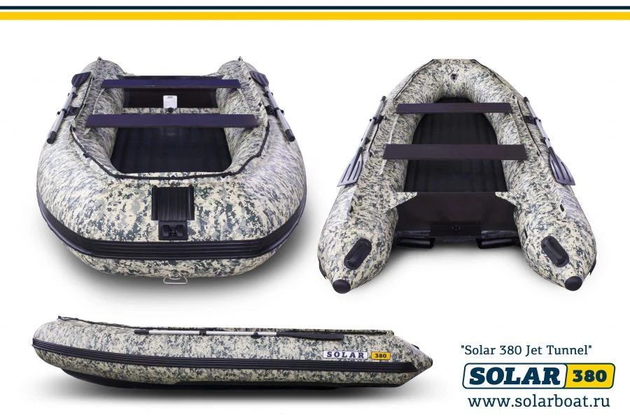 Motor inflatable boat SOLAR-380 Jet tunnel