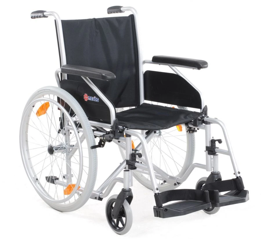 Manual wheelchair for disabled persons room and strolling.