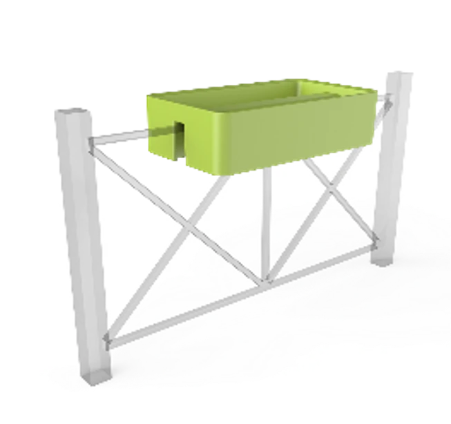 VITTORIO FENCE planters, item 220 without illumination