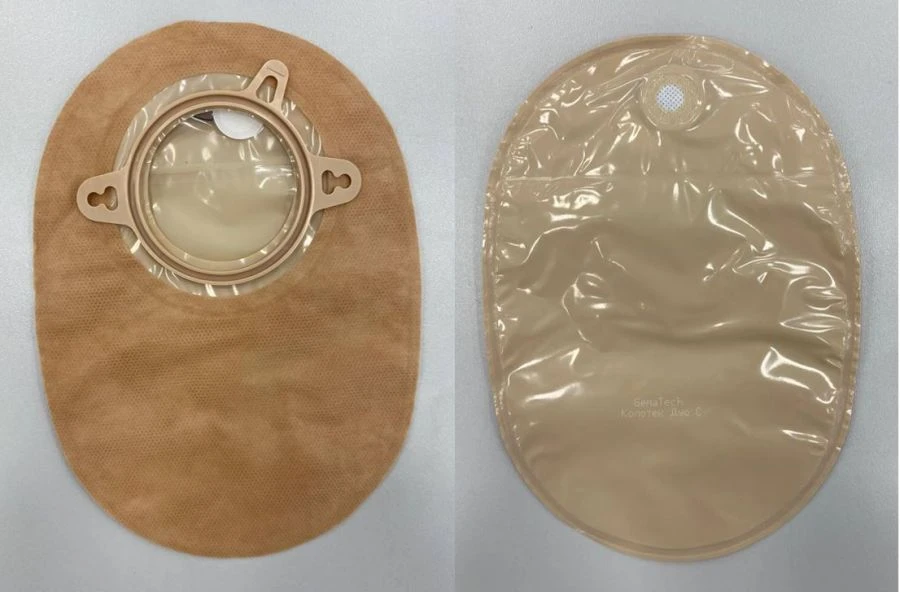 Means of rehabilitation for stoma use: stoma bag undrained, stoma bag drained according to TU 32.50.13-003.