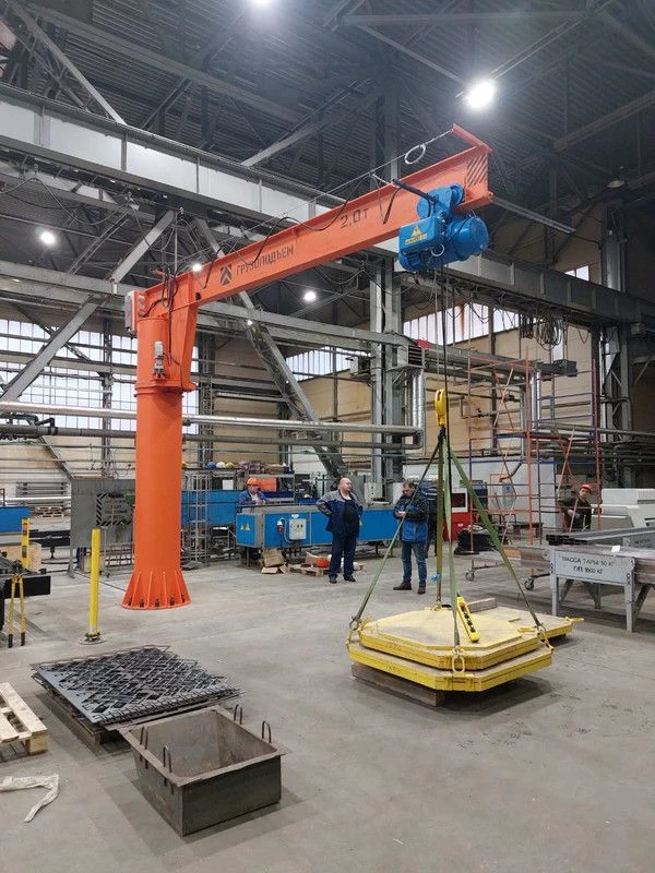 Cantilever jib crane on column in general industrial version, model KKM W-Q-L/H
