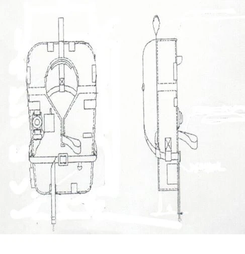 Marine life-saving waistcoat of ZhS-K type
